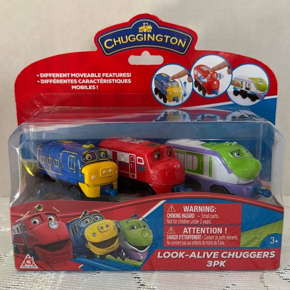 Chuggington Look-Alive Chuggers 3 Pack Train Set Brewster Wilson Koko